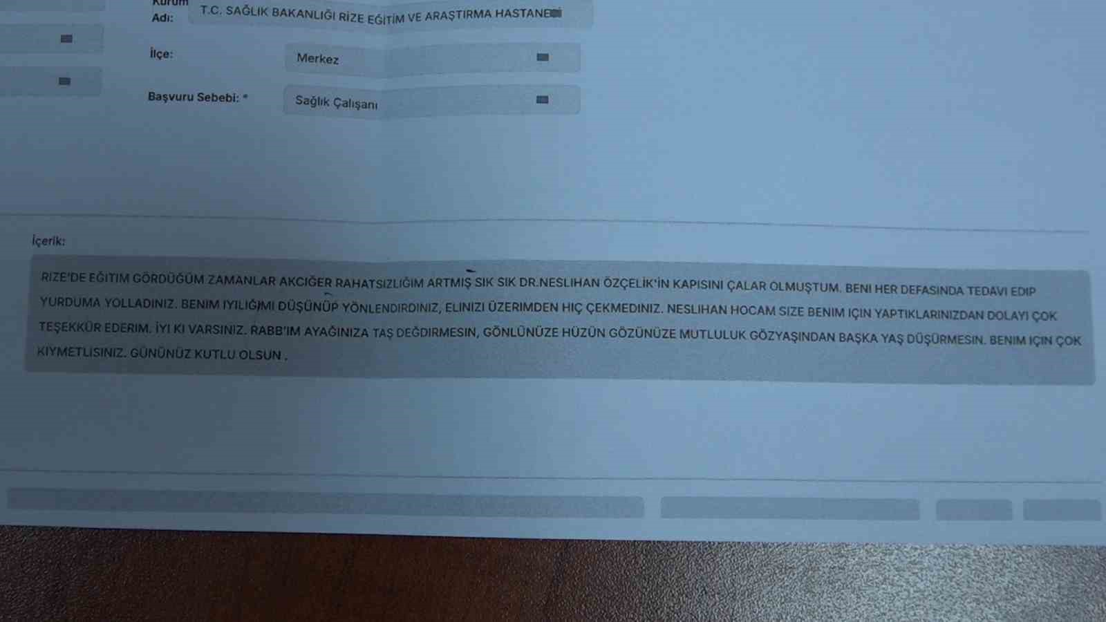 CİMER üzerinden şikayet değil teşekkür etti, yürekleri ısıttı
CİMER üzerinden şikayet değil teşekkür etti, yürekleri ısıttı