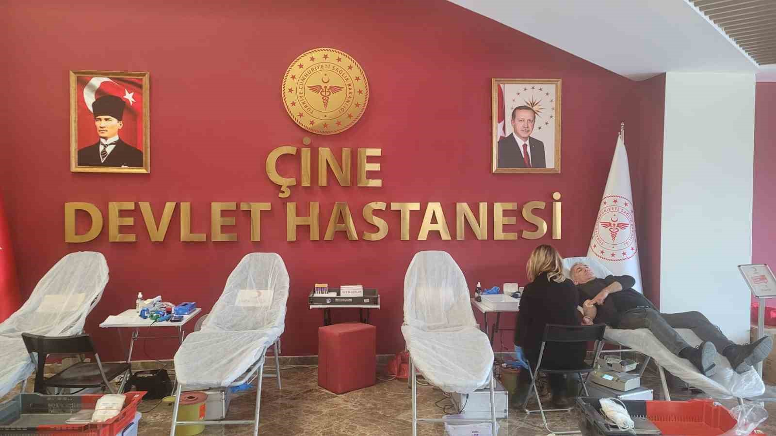 Çine Devlet Hastanesi’nde kan bağışına dikkat çektiler
