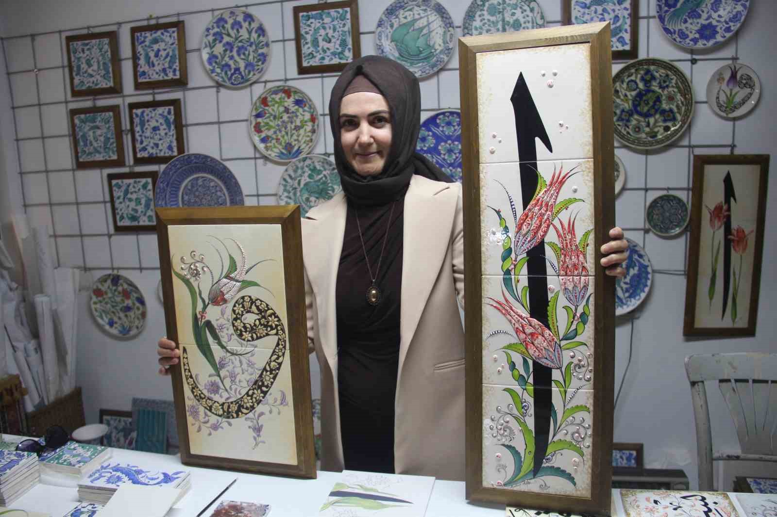 Çini sanatçısı Özlem Aşar: "Vav ile Elif’in aşkını eserlerime yansıtıyorum"
