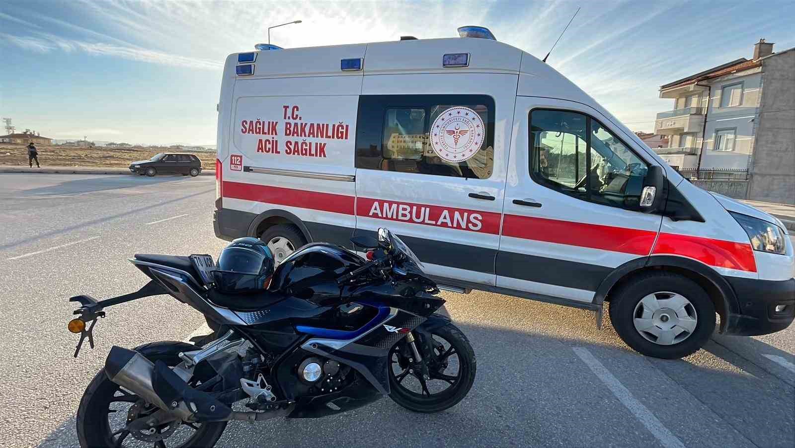 Ciple motosiklet çarpıştı: 1 yaralı
