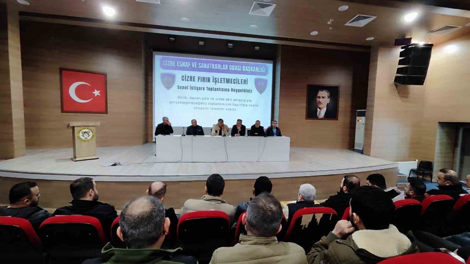 Cizre’de fırıncıların sorunları masaya yatırıldı
