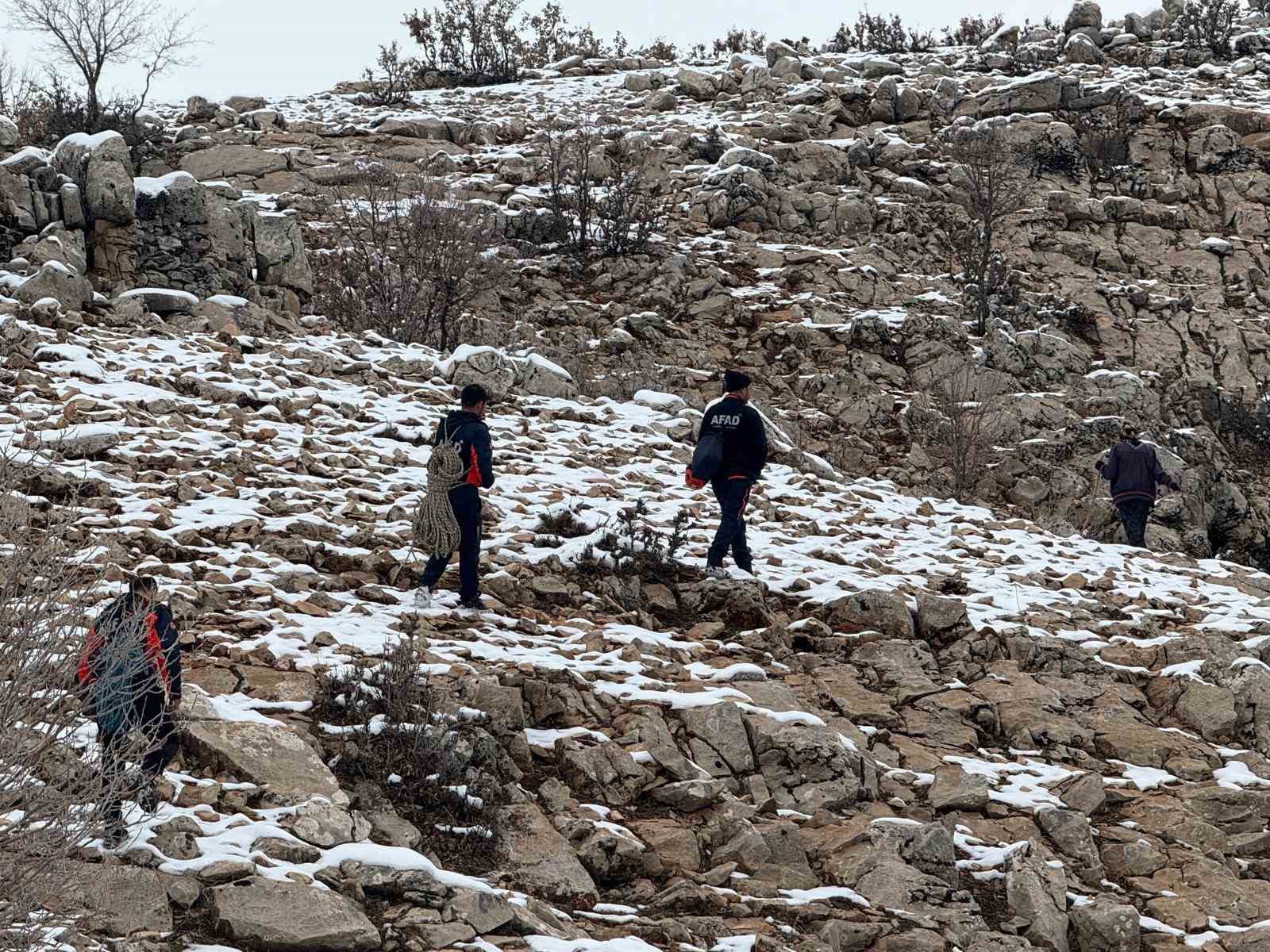 Çoban ve 9 keçisi, 3 gündür mahsur kaldığı yerden kurtarıldı
