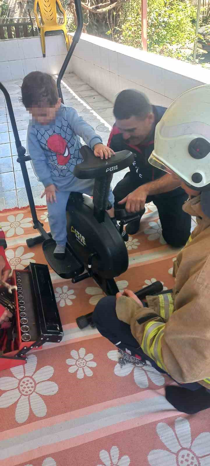 Çocuğun spor aletindeki oyunu acıyla son buldu
