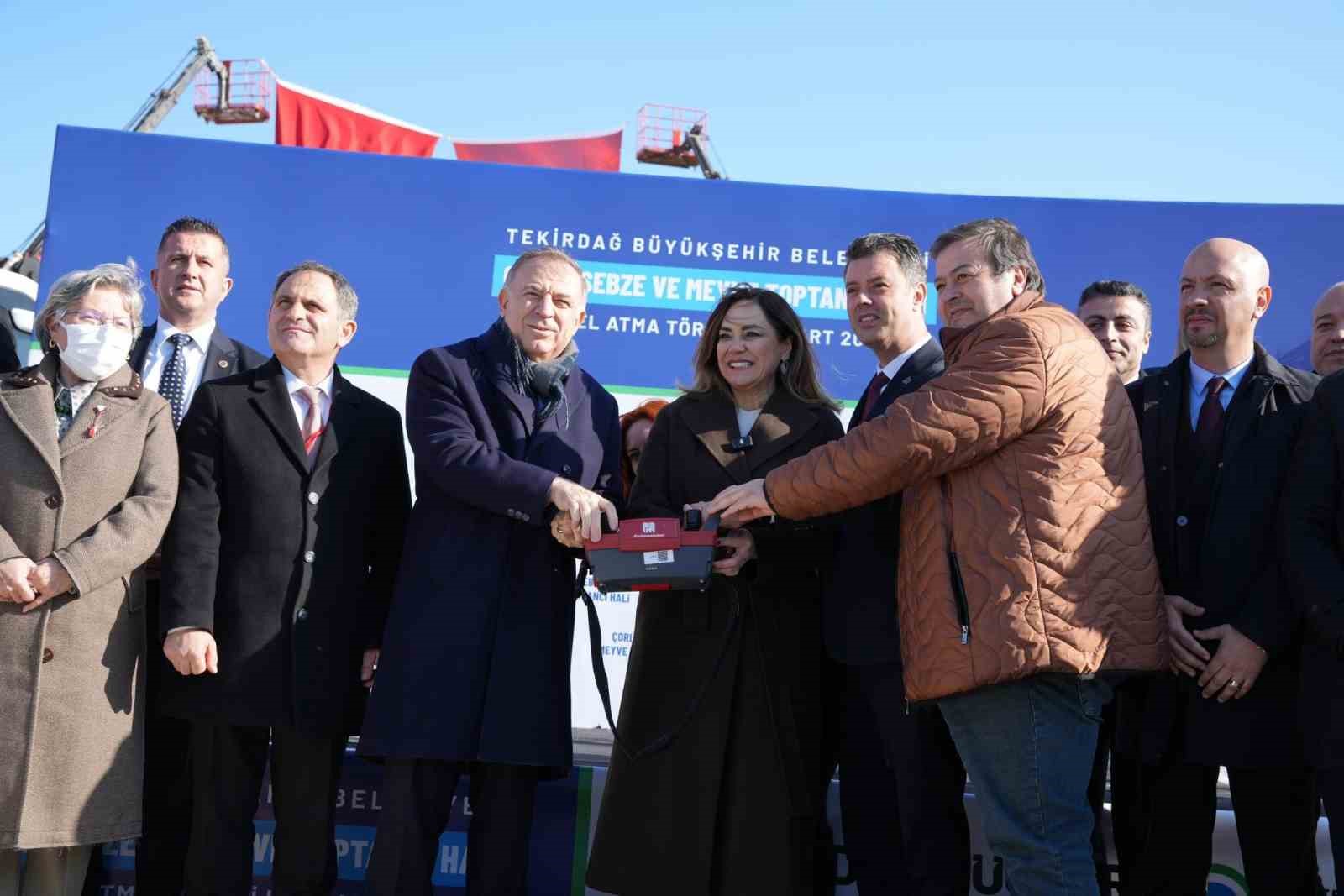 Çorlu Sebze Meyve Hali temeli atıldı
