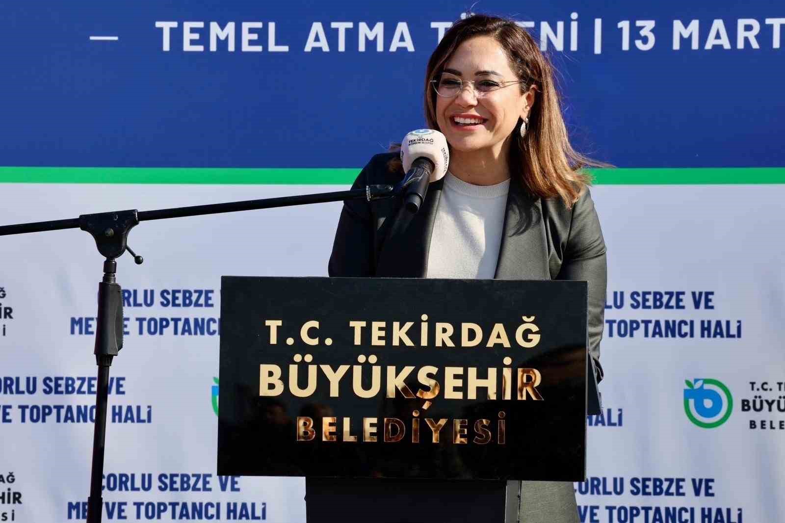 Çorlu Sebze Meyve Hali temeli atıldı
