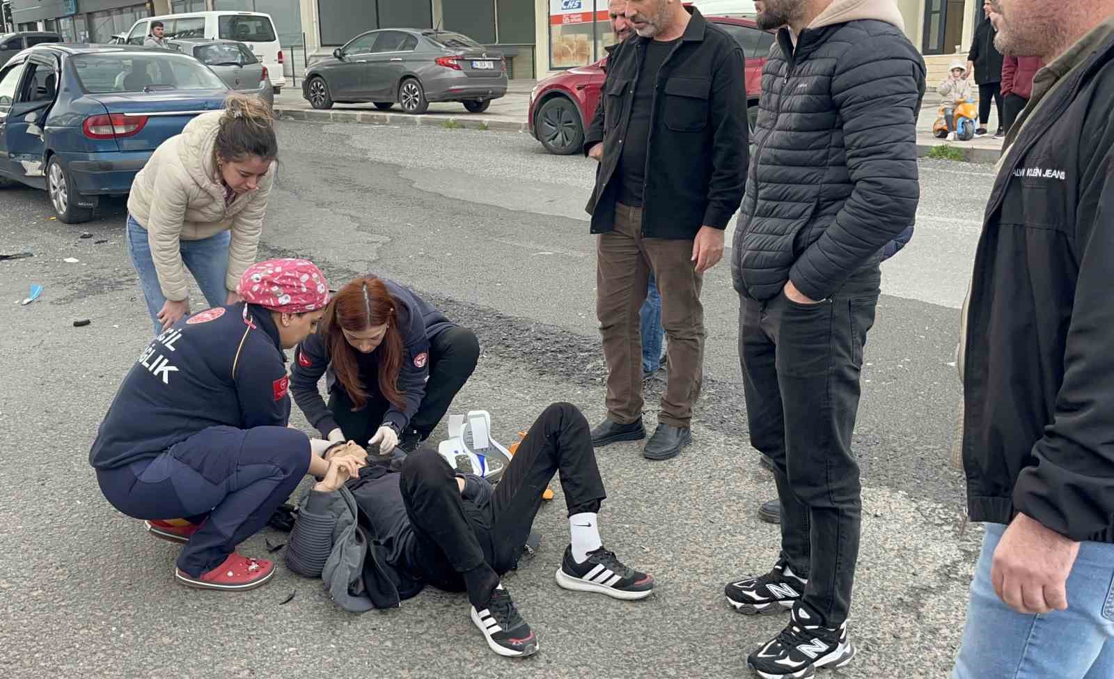 Çorlu’da trafik kazası: 2 yaralı
