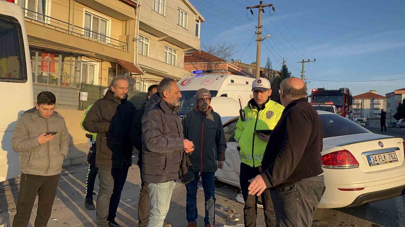 Çorlu’da zincirleme kaza: 1 yaralı
