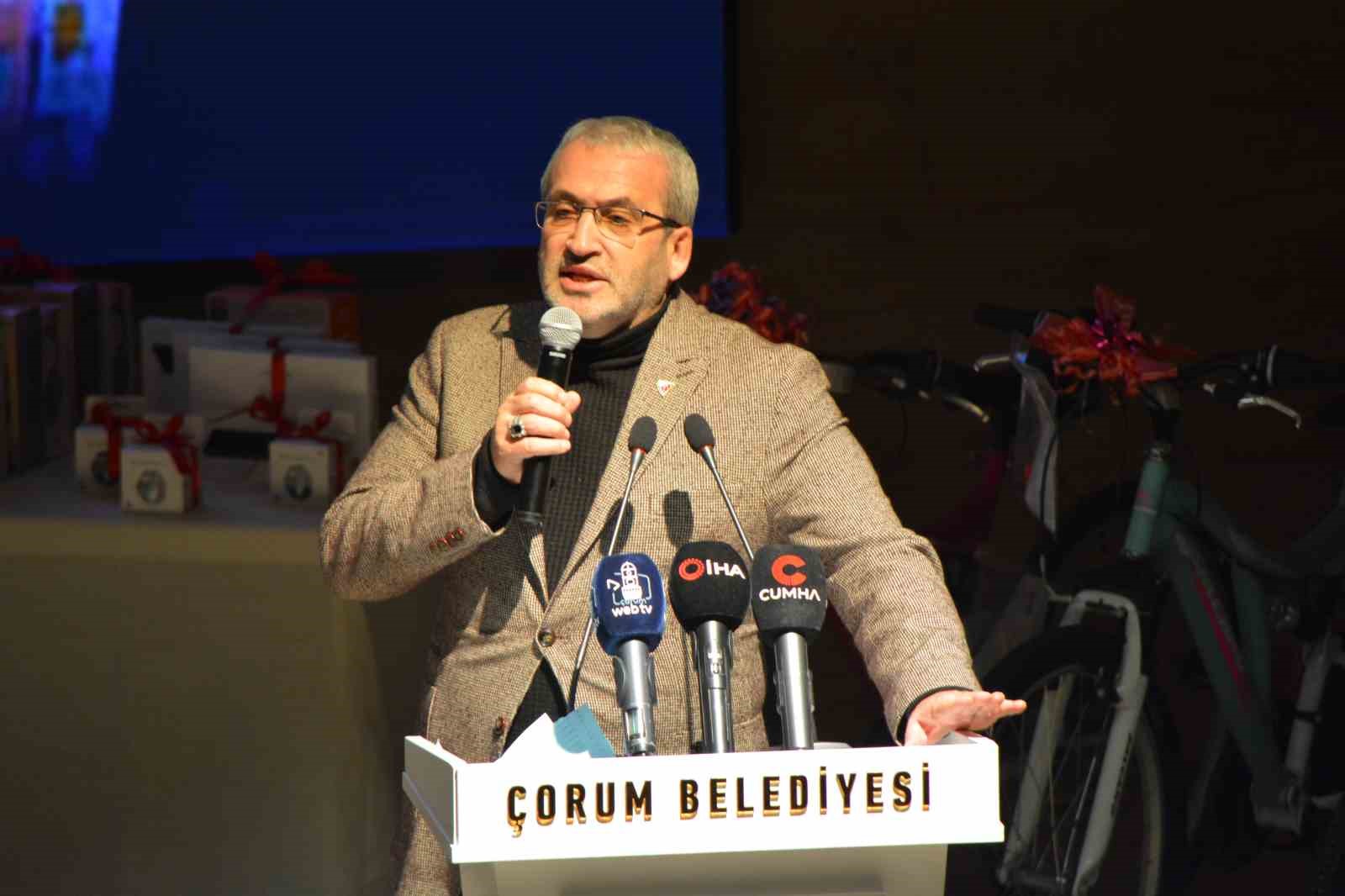 Çorum’da çocuklar sevap için yarıştı
