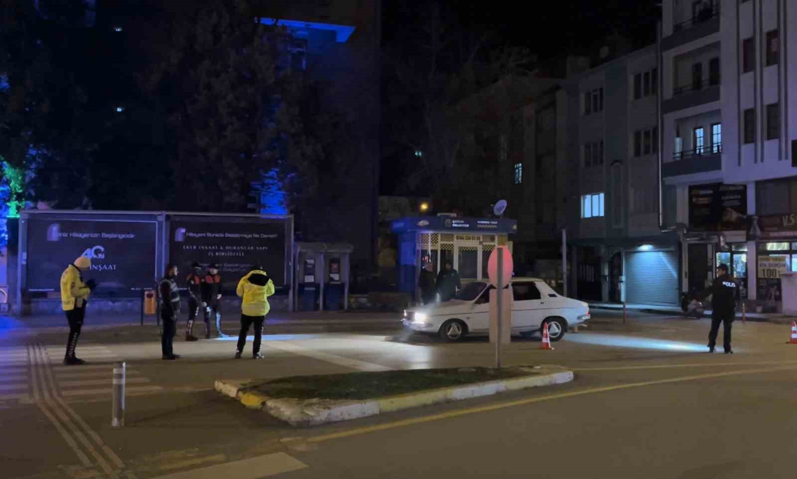 Çorum’da polis ekiplerinden huzur uygulaması
