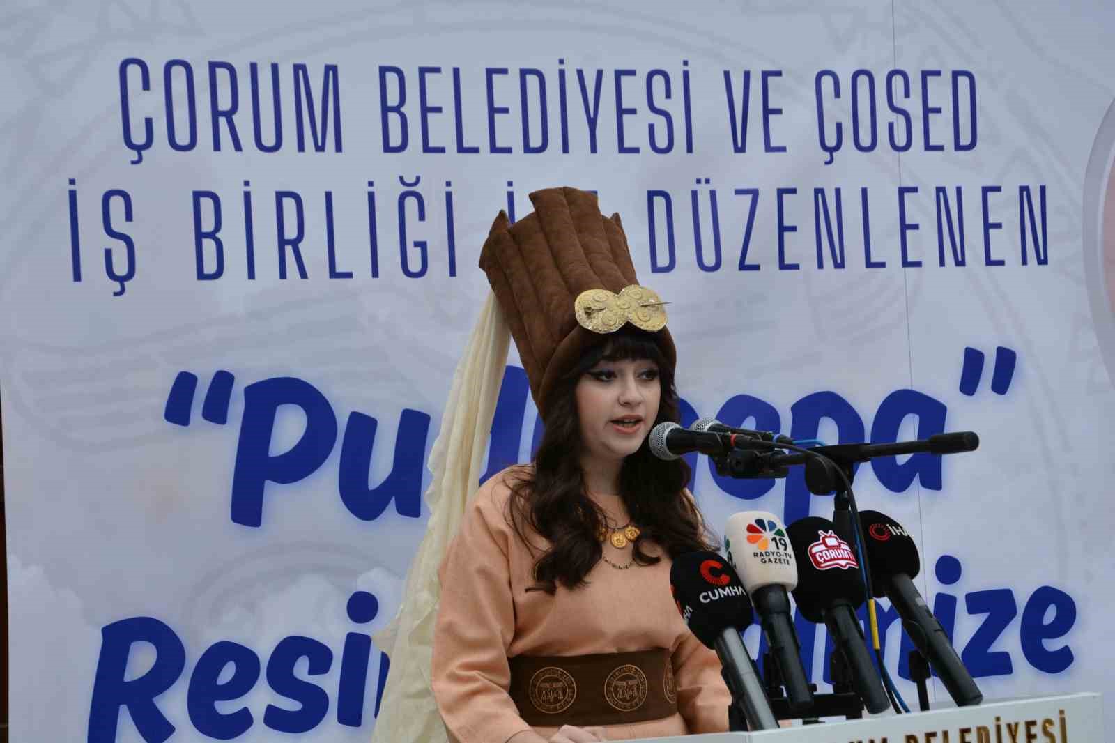 Çorum’da Puduhepa anısına görsel eserler sanatseverlerin beğenisine sunuldu
