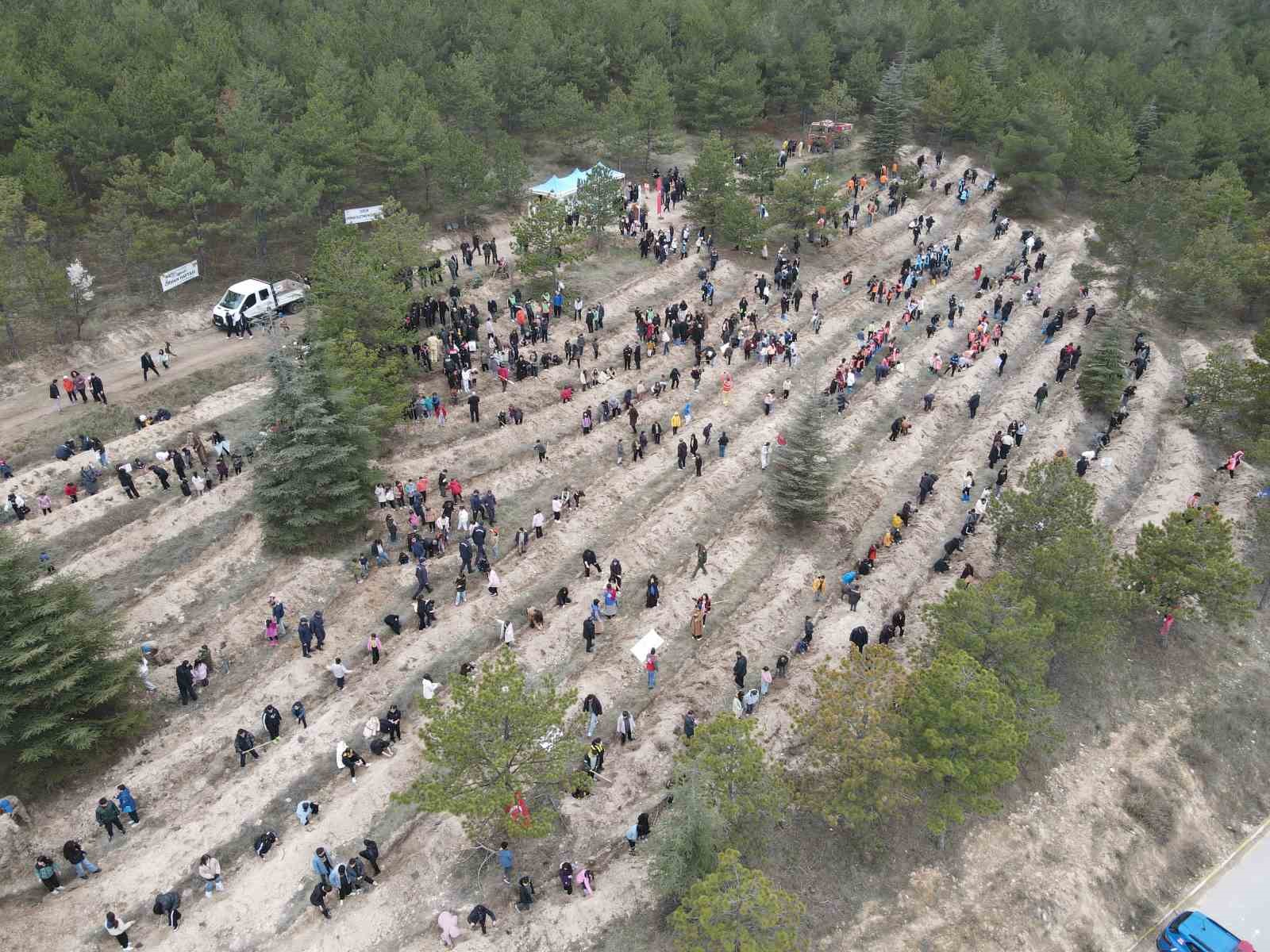 Çorum’da yüzlerce fidan toprakla buluştu
Çorum’da yüzlerce fidan toprakla buluştu