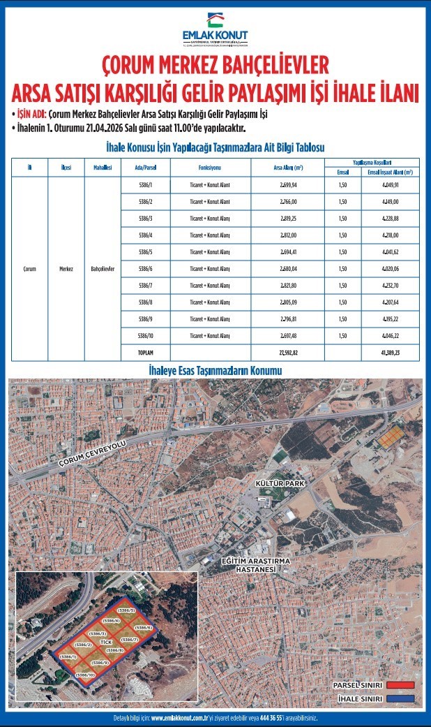 Çorum’daki atıl çimento fabrikası arazisini cazibe merkezine dönüştürecek projede ihale tarihi netleşti
