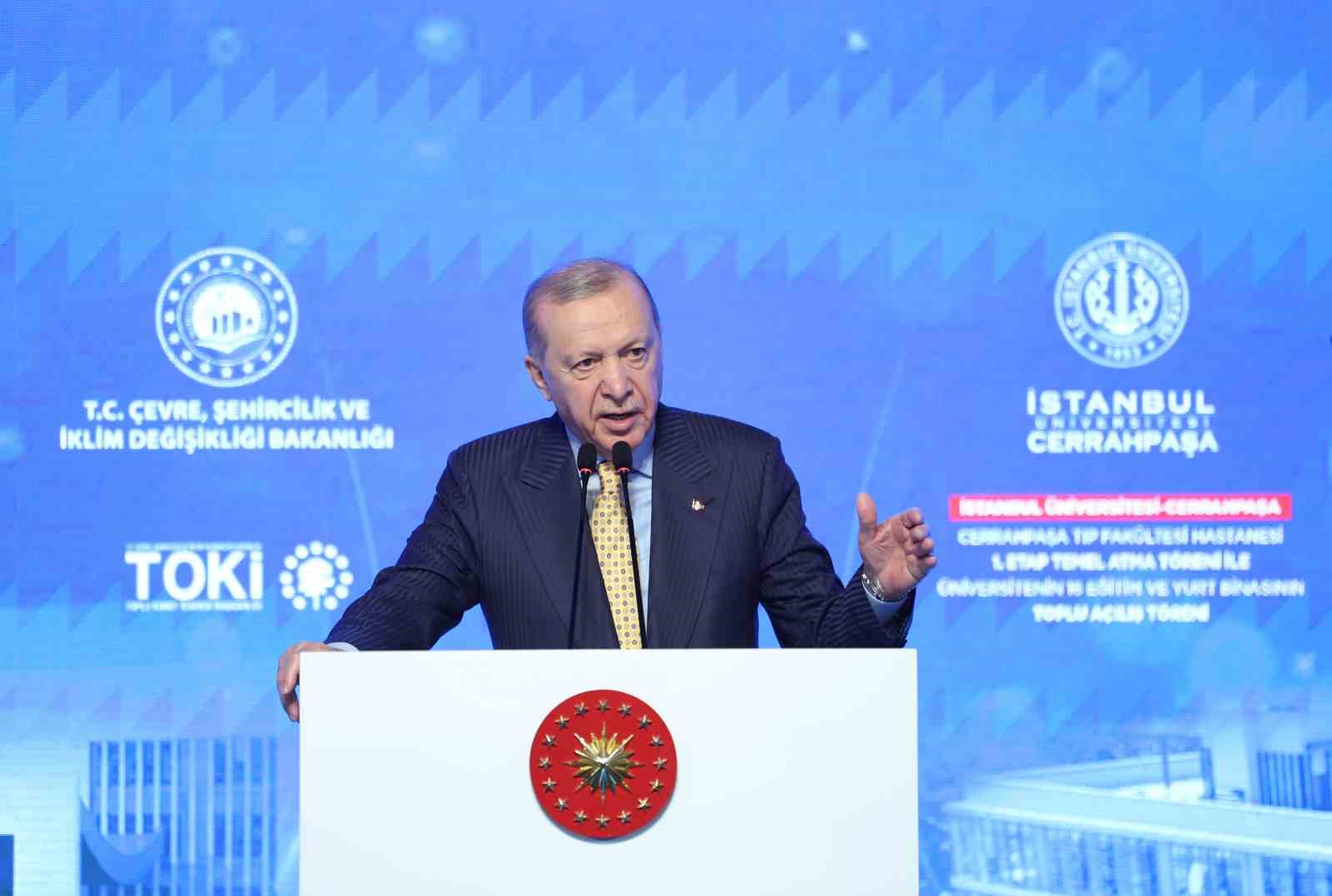 Cumhurbaşkanı Erdoğan: "Atatürk’ün adını güya dillerinden düşürmeyenler, Gazi Mustafa Kemal’in mirasına da sahip çıkmadı"
