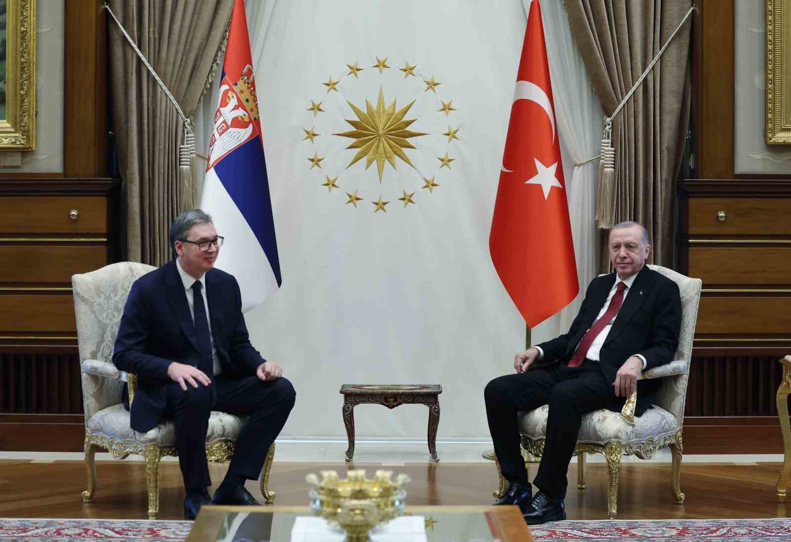 Cumhurbaşkanı Erdoğan, Sırbistan Cumhurbaşkanı Vucic ile bir araya geldi
