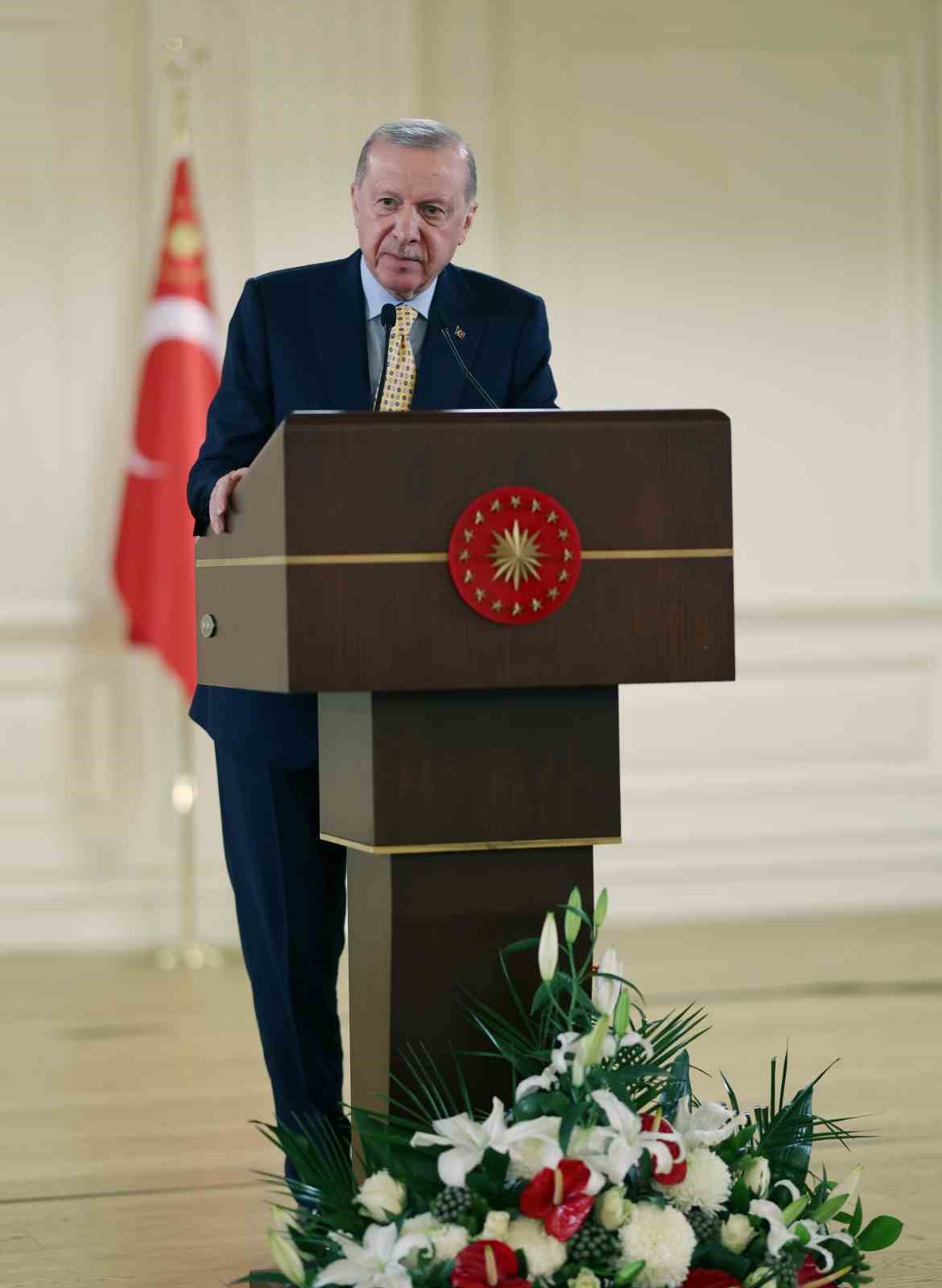 Cumhurbaşkanı Erdoğan: "Türkiye kendi güvenliği için yalnızca sınırları dahilinde değil sınırların ötesinde de her türlü adımı atmaktadır"
