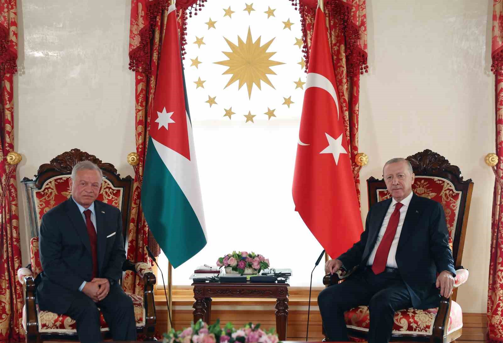 Cumhurbaşkanı Erdoğan, Ürdün Kralı 2. Abdullah ile bir araya geldi
