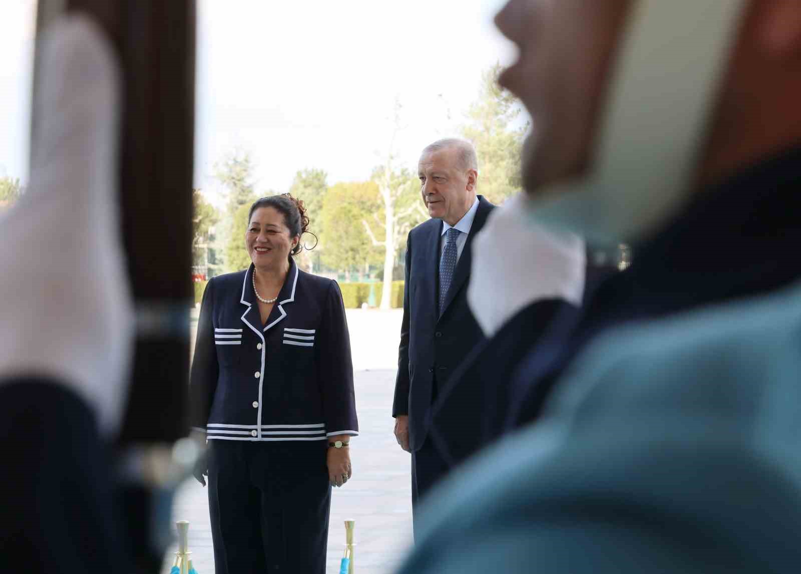 Cumhurbaşkanı Erdoğan, Yeni Zelanda Genel Valisi Kiro’yu kabul etti

