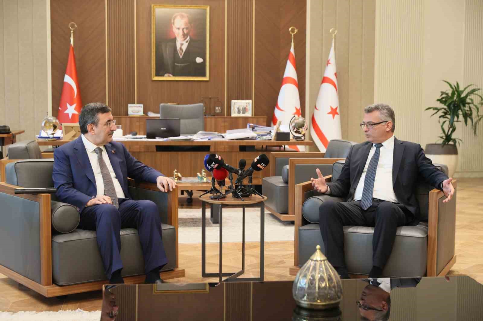 Cumhurbaşkanı Yardımcısı Yılmaz: "Rum tarafının adadaki askeri varlığımıza ilişkin söylemlerini hiçbir şekilde kabul etmiyoruz"
