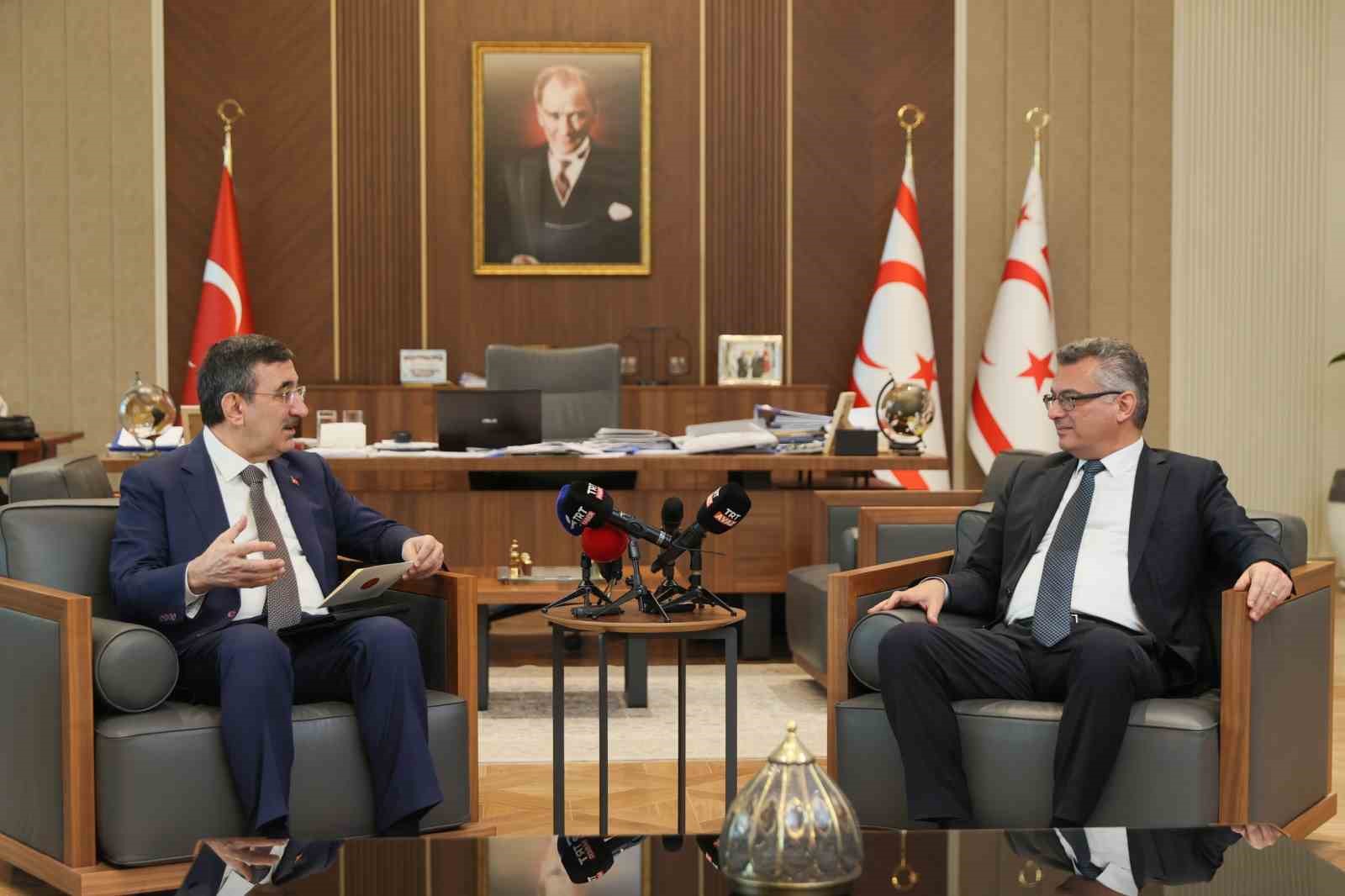 Cumhurbaşkanı Yardımcısı Yılmaz: "Rum tarafının adadaki askeri varlığımıza ilişkin söylemlerini hiçbir şekilde kabul etmiyoruz"
