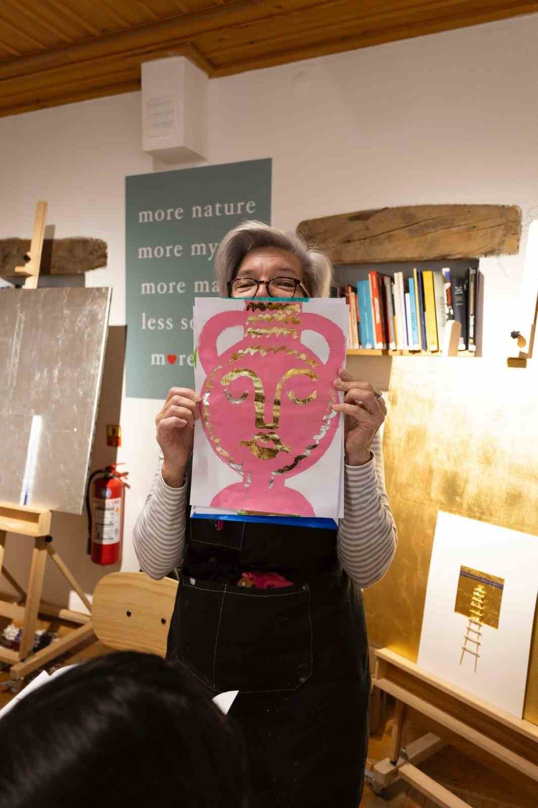 Datça’da öğrenciler sanata doydu
