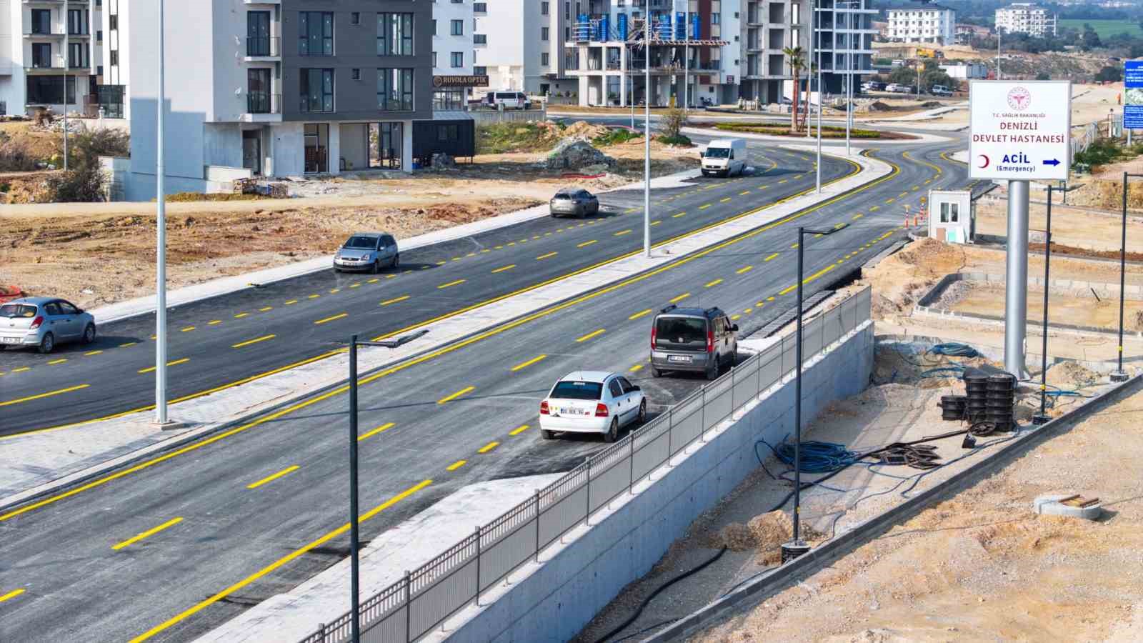 Denizli Acil Durum Hastanesine ulaşım altyapısı tamamlandı

