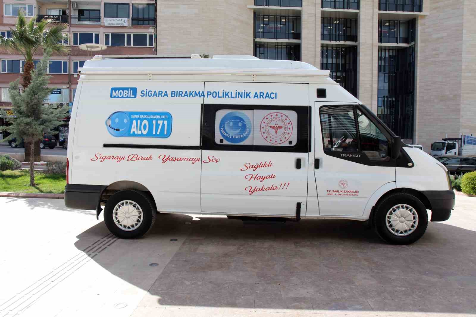 Denizli mobil araç sigarayla mücadeleye başladı
