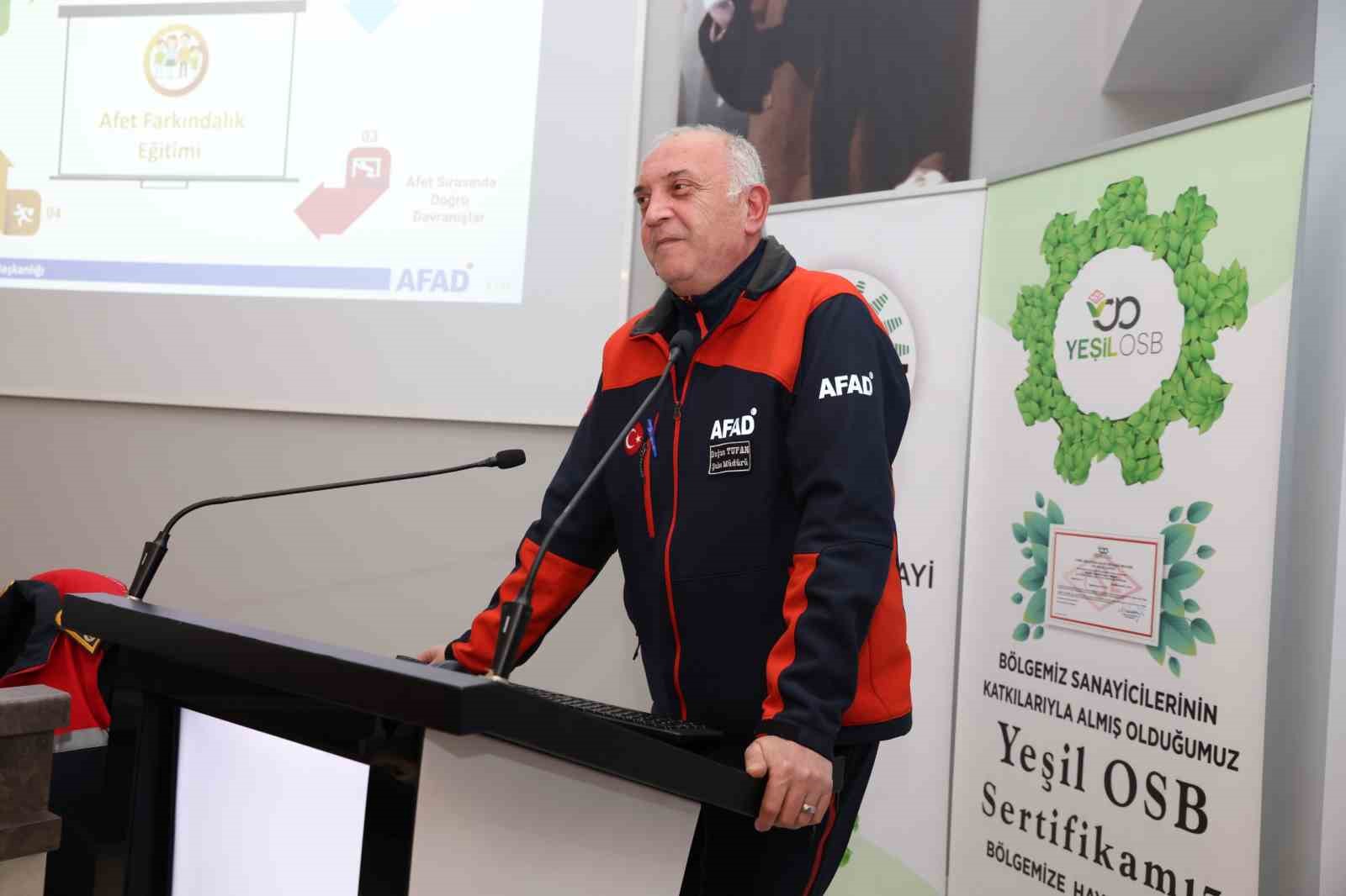 Denizli OSB’de Sivil Savunma ve Afet Eğitimleri düzenlendi
