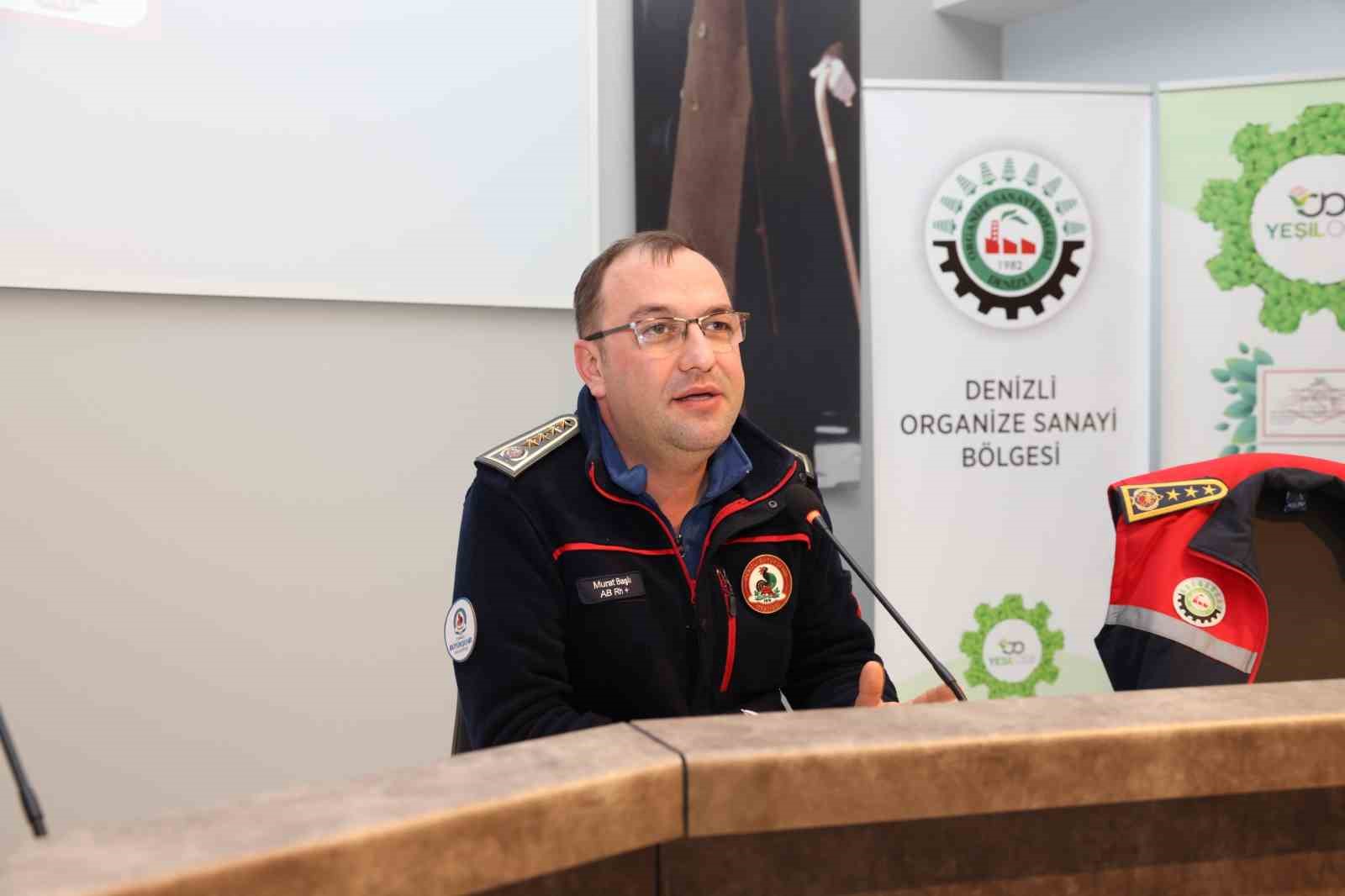 Denizli OSB’de Sivil Savunma ve Afet Eğitimleri düzenlendi
