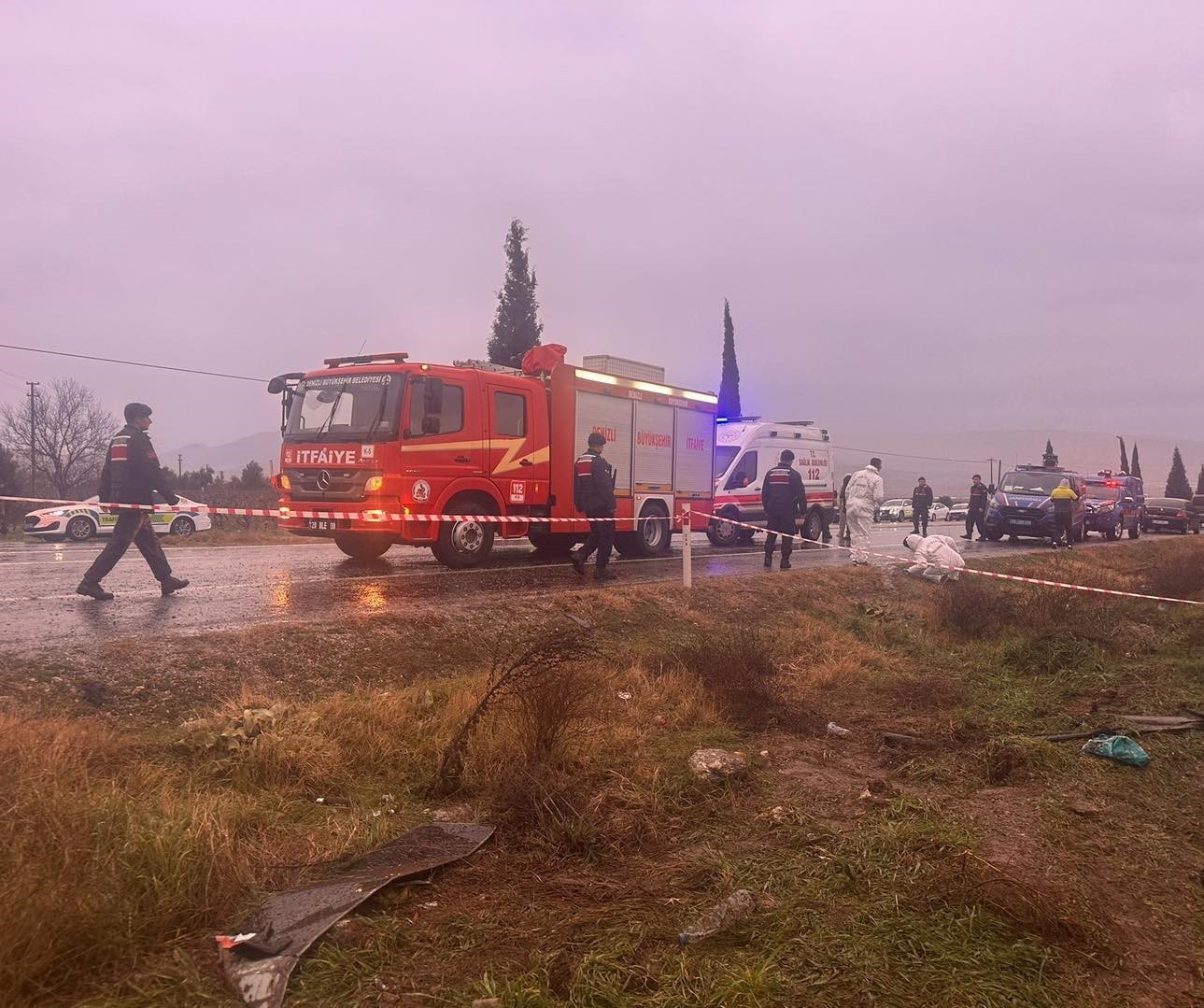 Denizli Valiliği memurları taşıyan servis kazasına ilişkin açıklama yaptı
