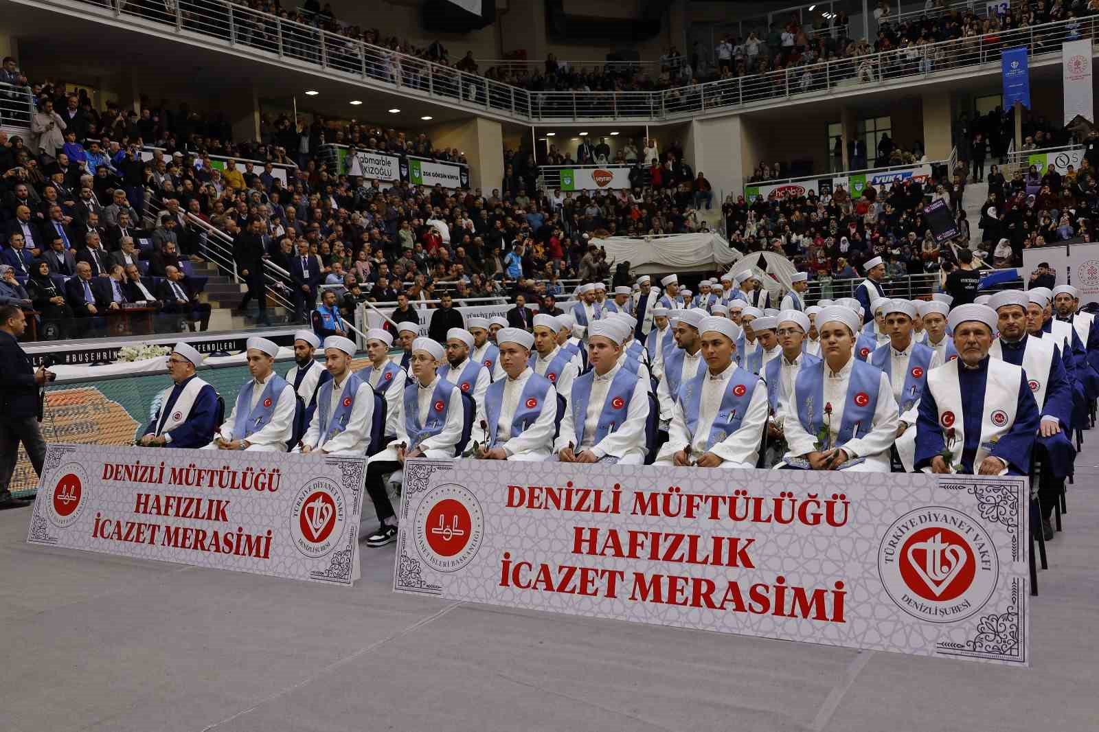 Denizli’de 168 öğrenci hafızlık icazeti aldı
