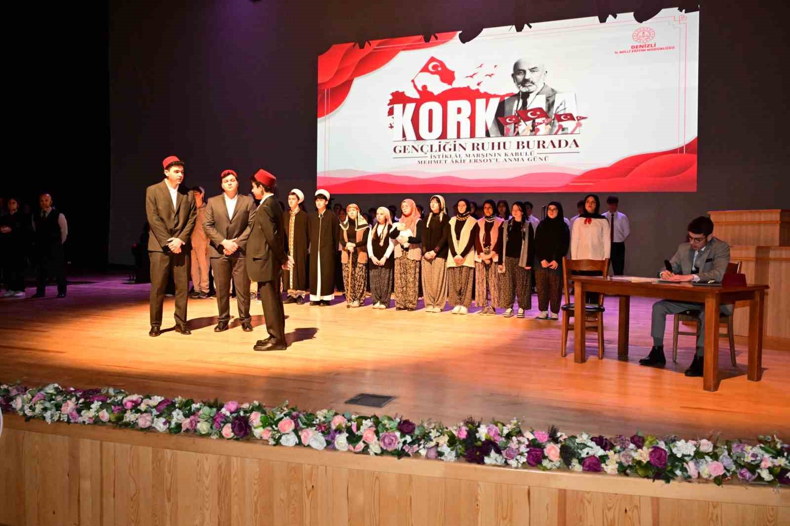 Denizli’de İstiklâl Marşı’nın kabulünün 105. yılı coşkuyla anıldı
