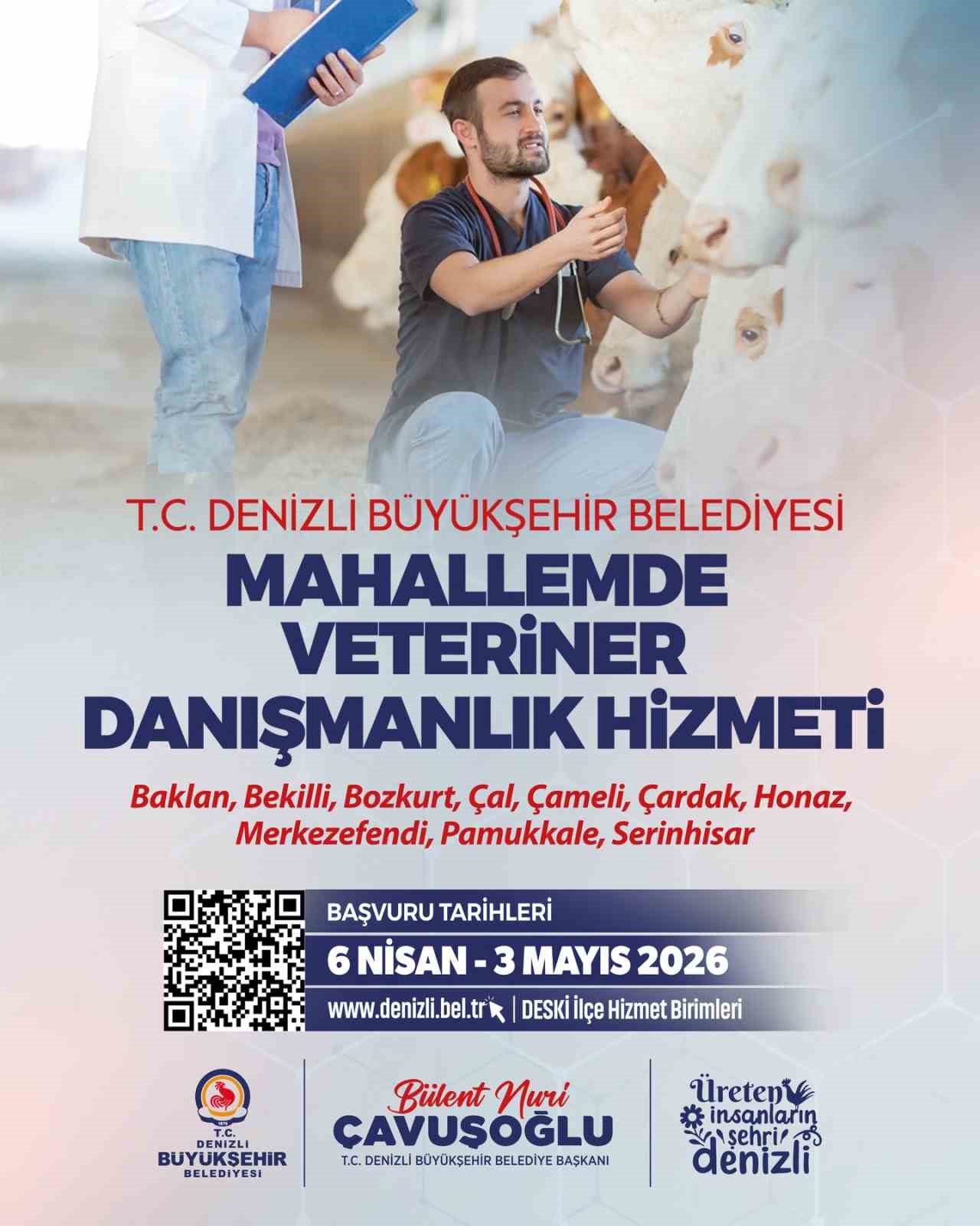 Denizli’nin veteriner danışmanlık hizmeti projesinde yeni dönem başlıyor
Denizli’nin veteriner danışmanlık hizmeti projesinde yeni dönem başlıyor
