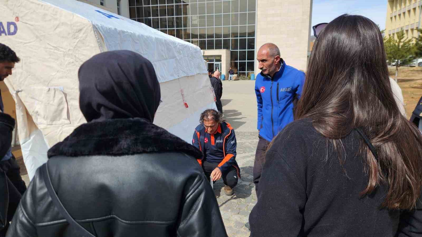Deprem Haftası’nda Tunceli’de afet farkındalığı seferberliği
