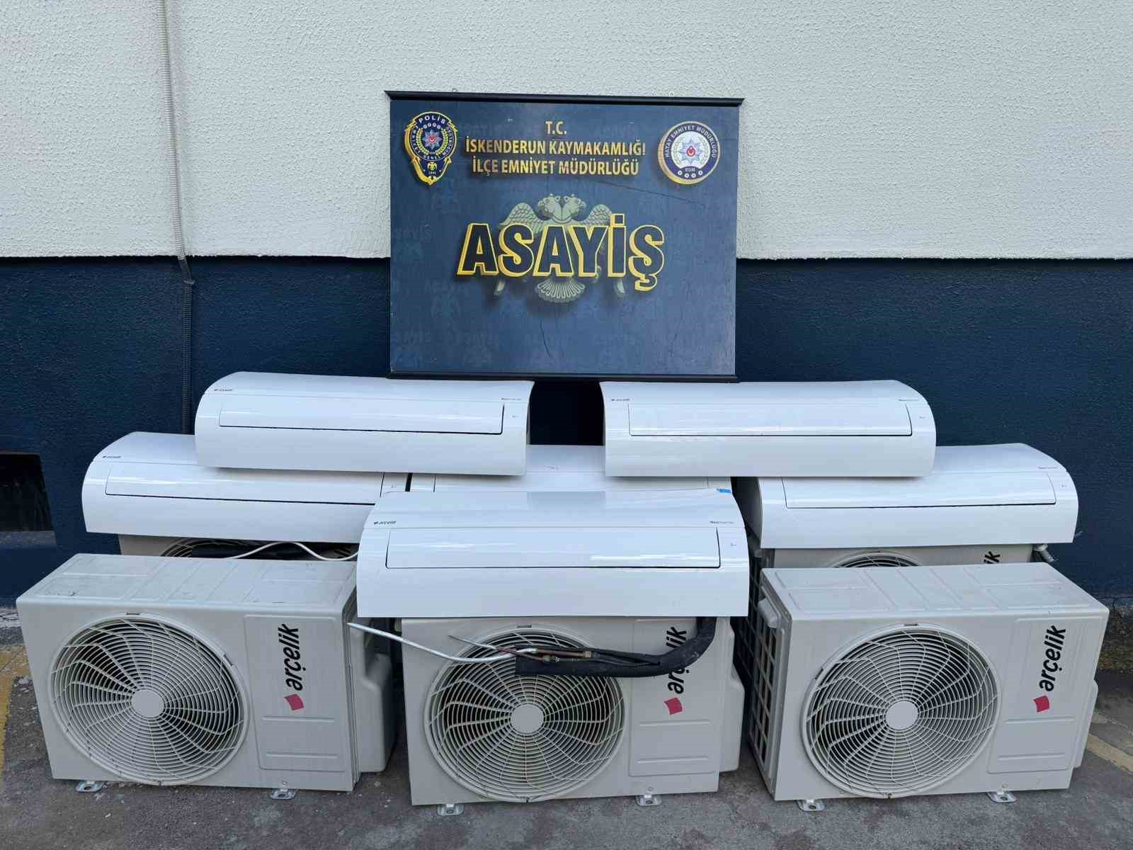 Depremzedelerden çaldıkları klimaları satan 2 şahıs yakayı ele verdi
