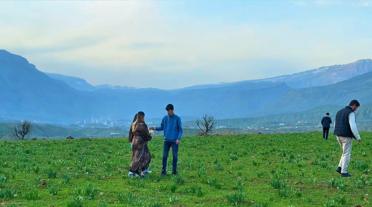 Derecik ilçesinde bahar yüzünü gösterdi
