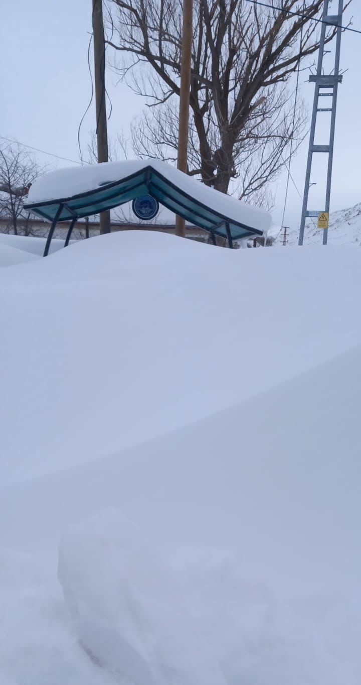 Develi ve Tomarza’da kar kalınlığı 50 santimi geçti, ahır çöktü
