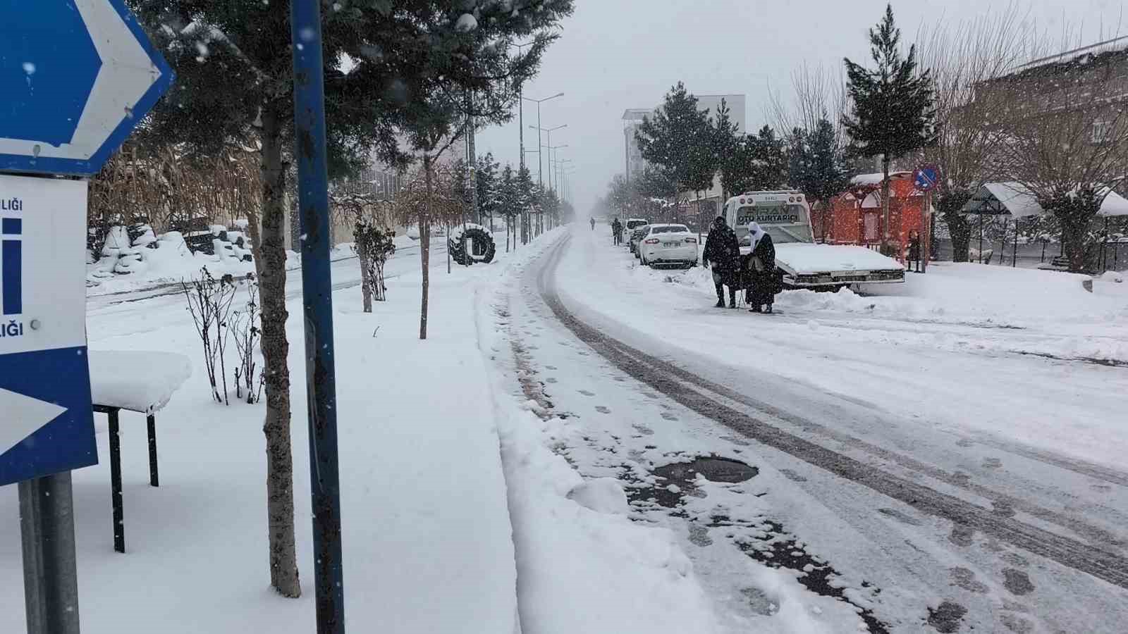 Dicle’de yoğun kar hayatı olumsuz etkiledi
