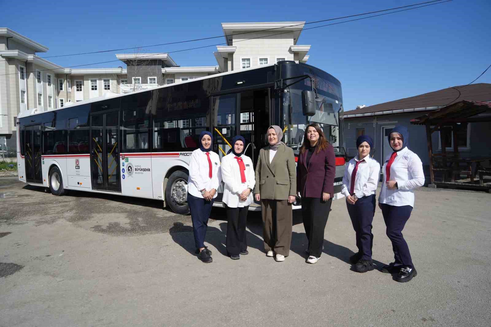 Direksiyonda kadın gücü: Samsun’da yolcuları kadın şoförler taşıyor
