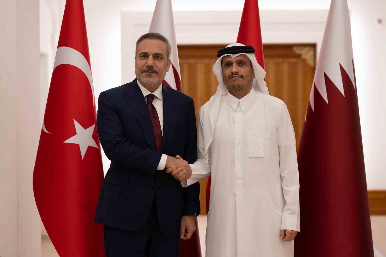 Dışişleri Bakanı Fidan, Katarlı mevkidaşı Al Thani ile bir araya geldi
