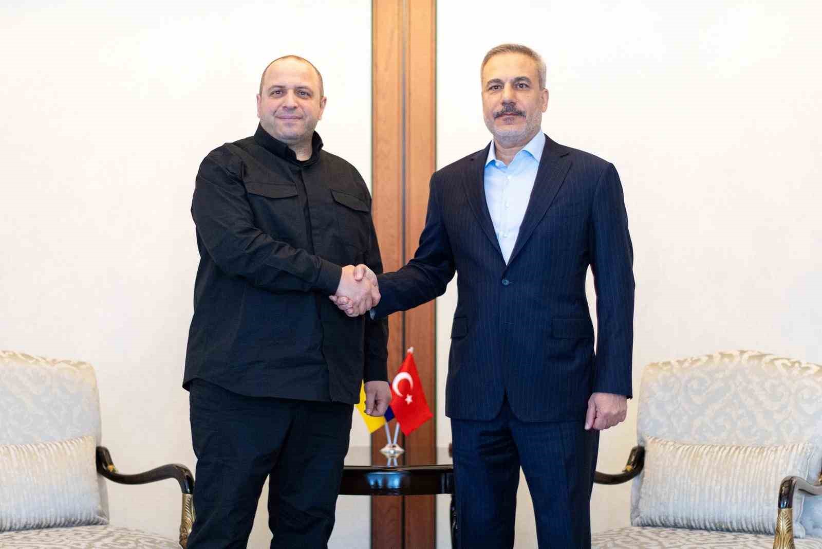 Dışişleri Bakanı Fidan, Ukrayna Milli Güvenlik ve Savunma Konseyi Sekreteri Umerov ile görüştü
