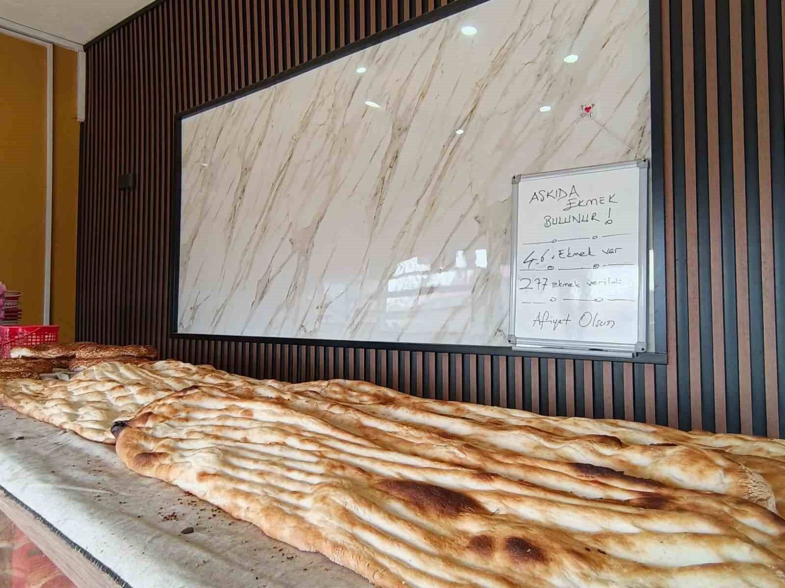 Diyadin’de askıda ekmek dayanışması
