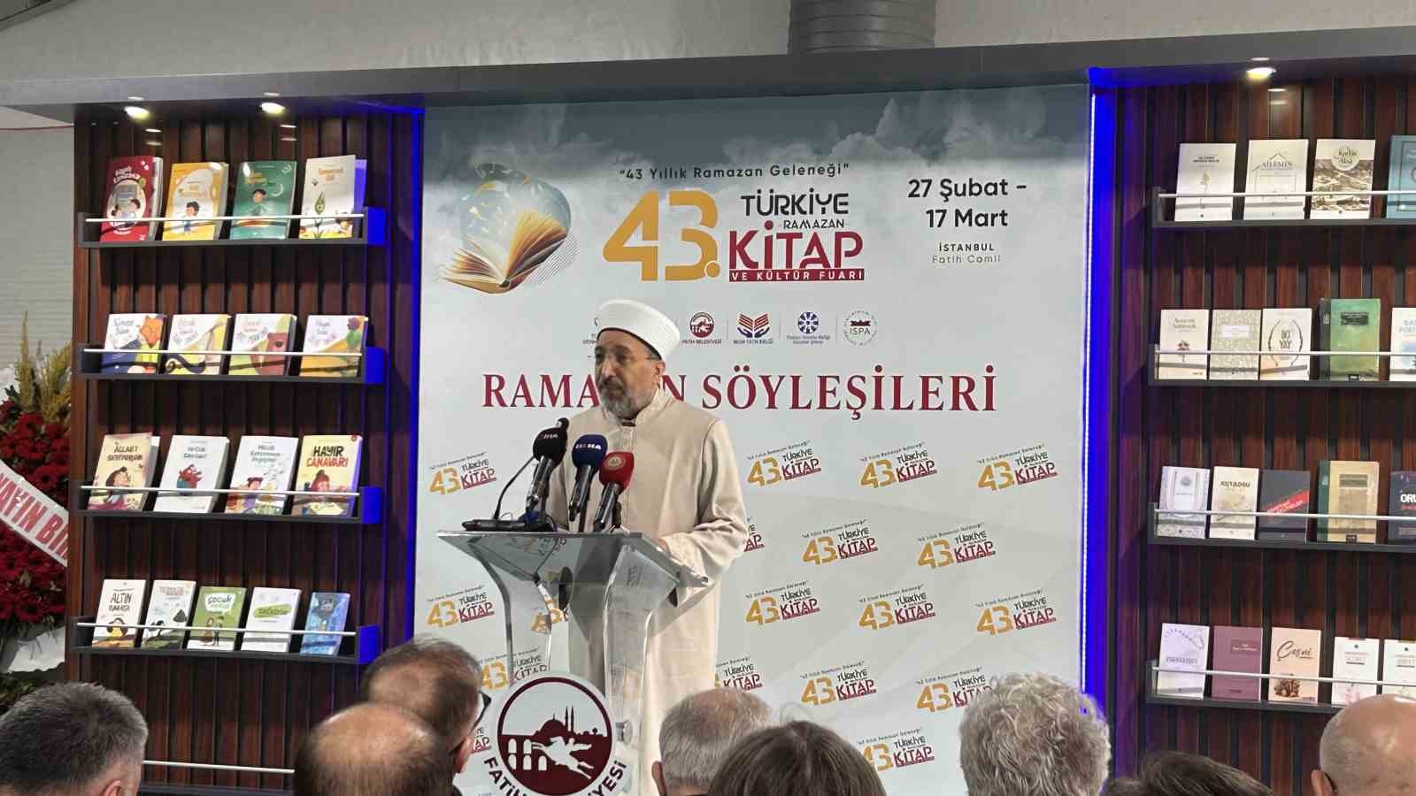 Diyanet İşleri Başkanı Arpaguş: "Yeryüzünde kitabın serüveni ilahi hitapla başlamıştır. İnsanlığı kitap ile tanıştıranlar da bu ilahi hitabın muhatabı olan peygamberlerdir"
