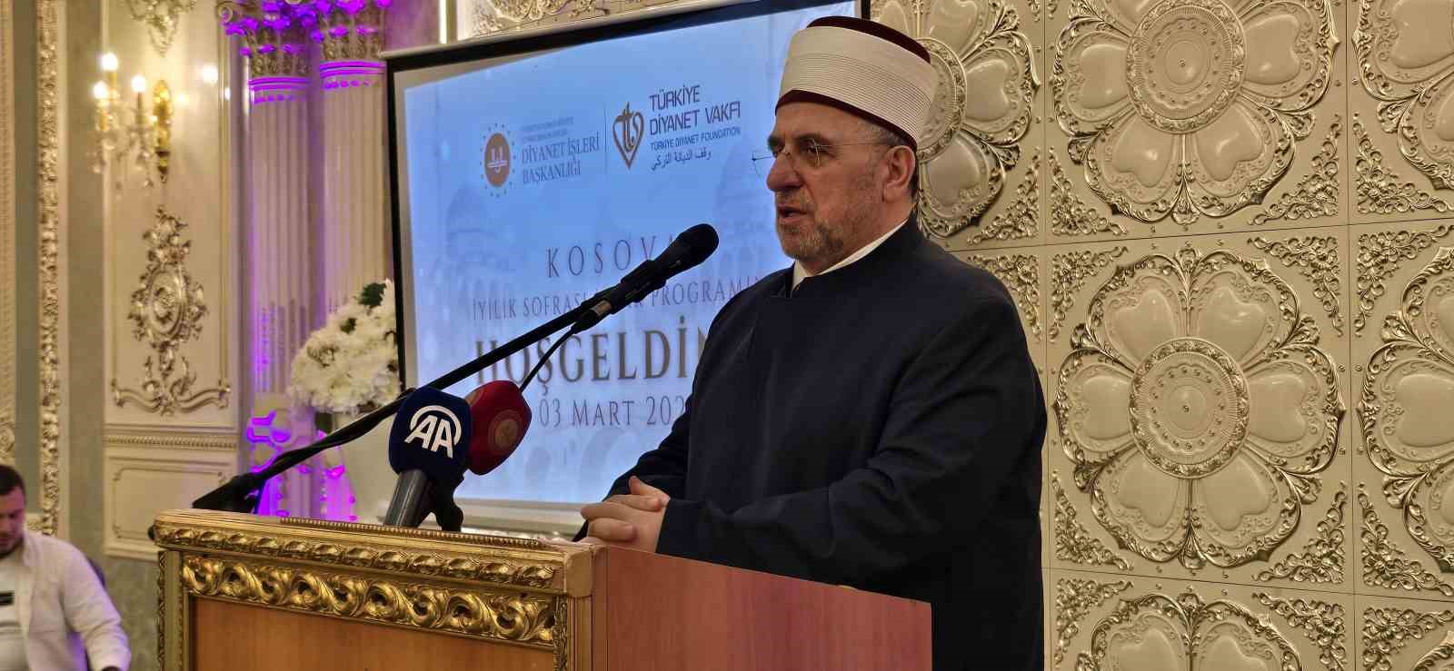 Diyanet İşleri Başkanlığı ve Türkiye Diyanet Vakfı’ndan Kosova’da iftar programı
