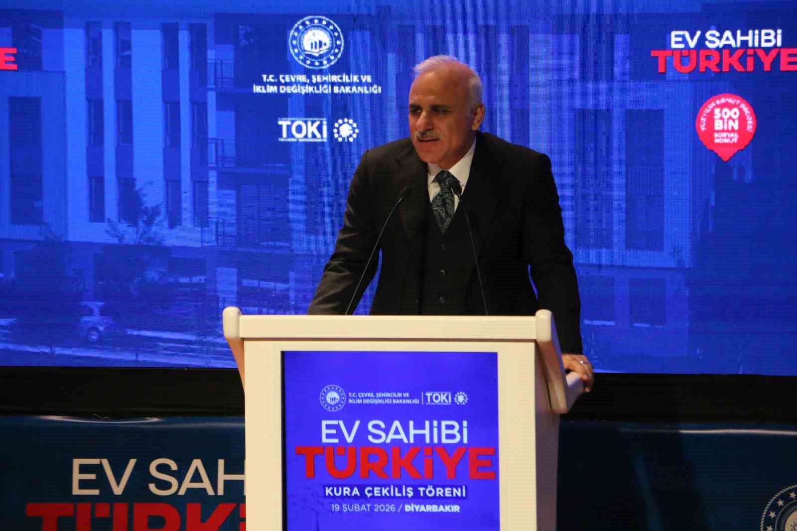 Diyarbakır’da 12 bin 165 konut için kura çekimi yapıldı
