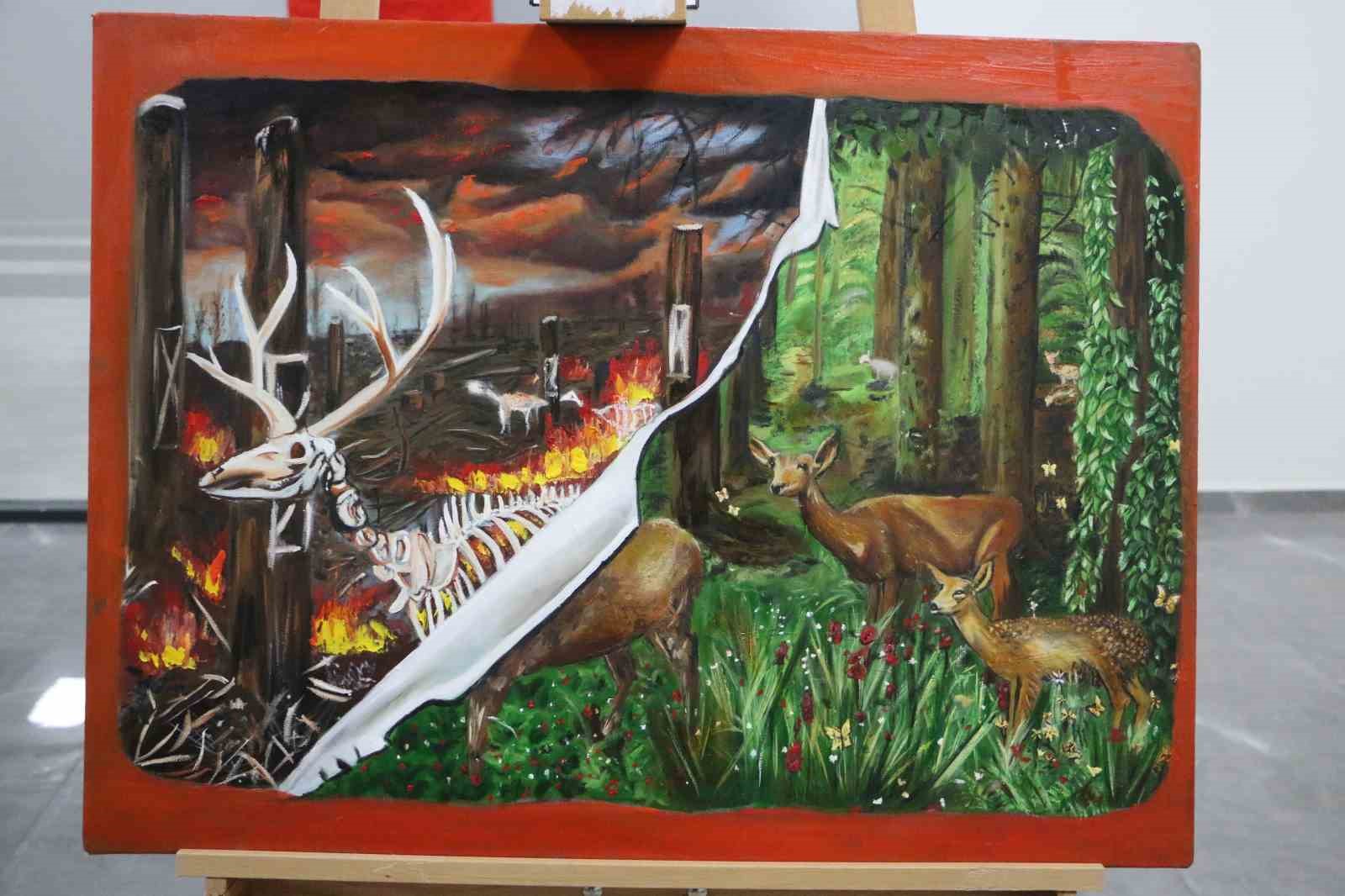 Diyarbakır’da "Gelecek, Köklerde Saklı" resim sergisi açıldı
