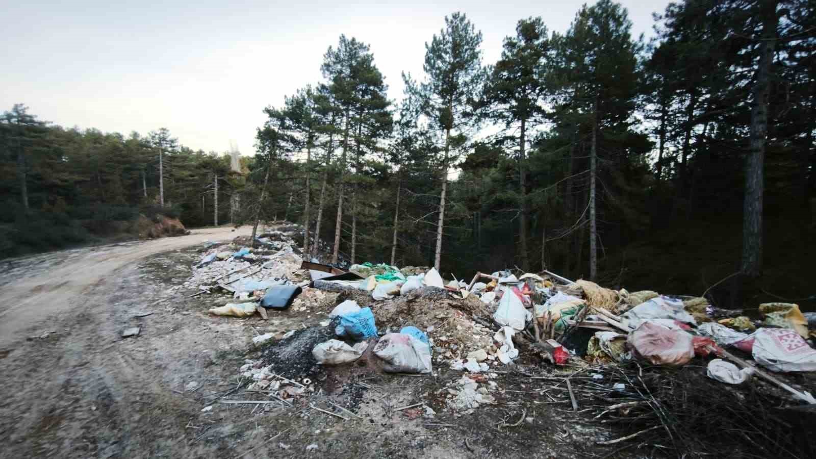 Doğanın kalbine çöp doldurdular
