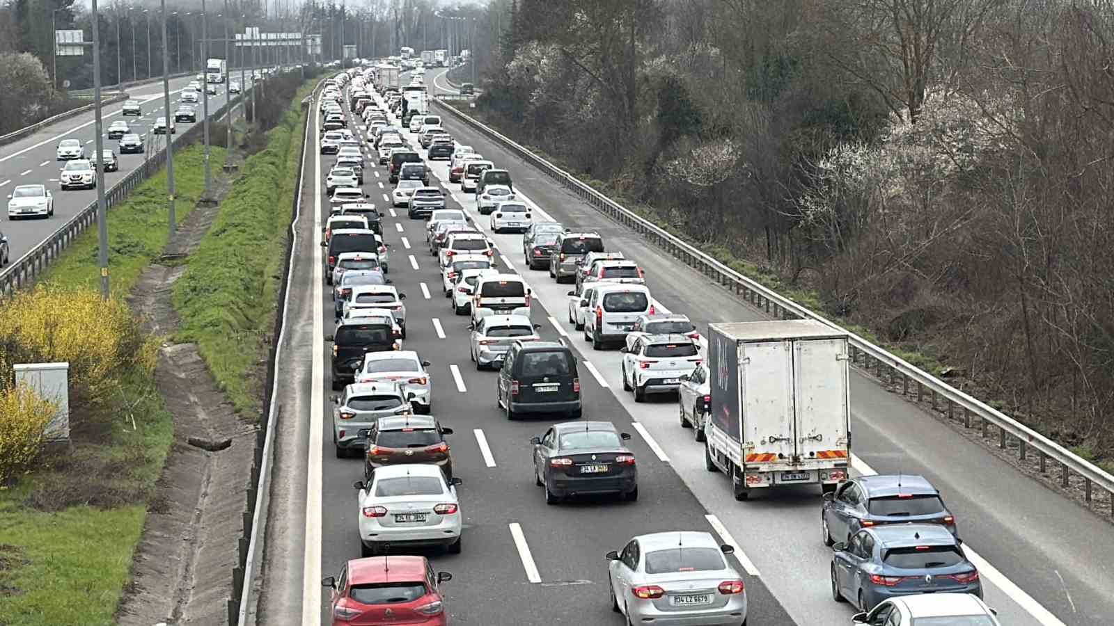 Dönüş yoğunluğu havadan görüntülendi
