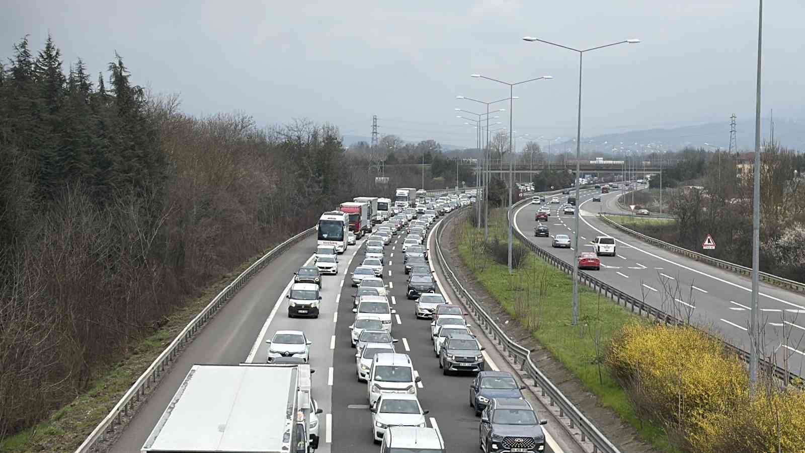 Dönüş yoğunluğu havadan görüntülendi
