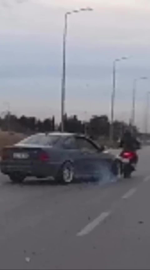 Drift yapan lüks otomobil sürücüsüne 58 bin 217 lira ceza kesildi
