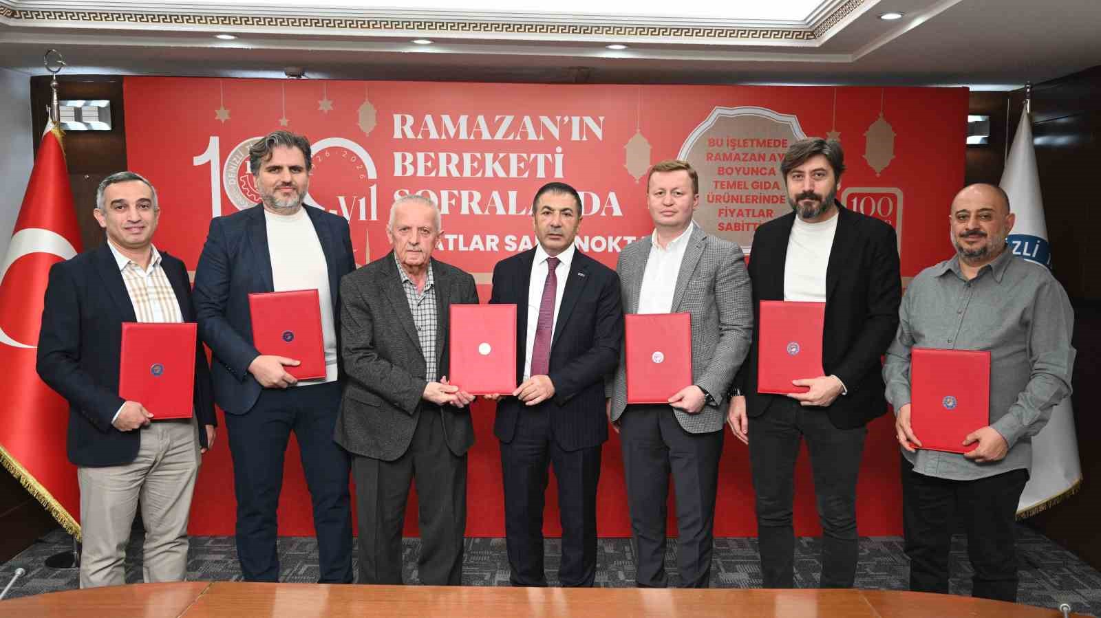 DTO’nun öncülüğünde Denizli’de Ramazan ayında temel gıdada sabit fiyat uygulaması başlatıldı
DTO’nun öncülüğünde Denizli’de Ramazan ayında temel gıdada sabit fiyat uygulaması başlatıldı